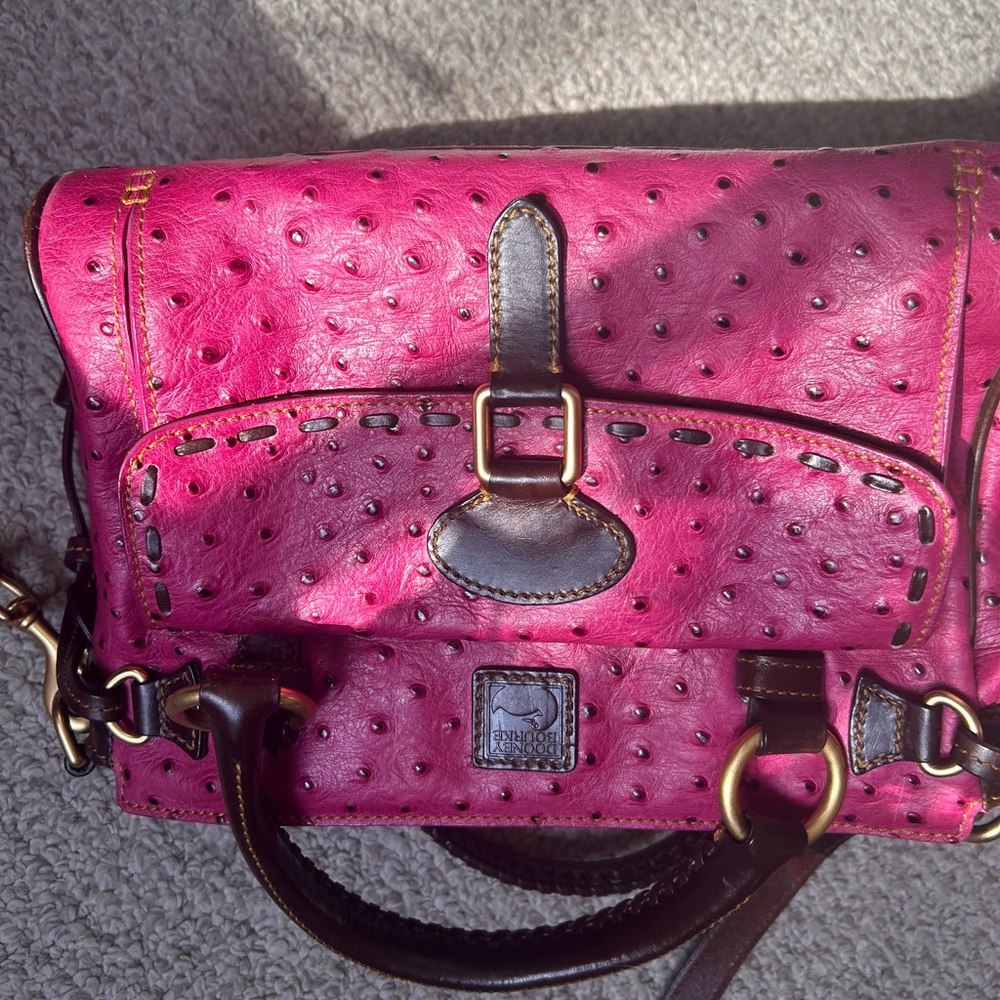 RARE magenta pink, purple, authentic Dooney, and Bourke bag - Picture 7 of 17